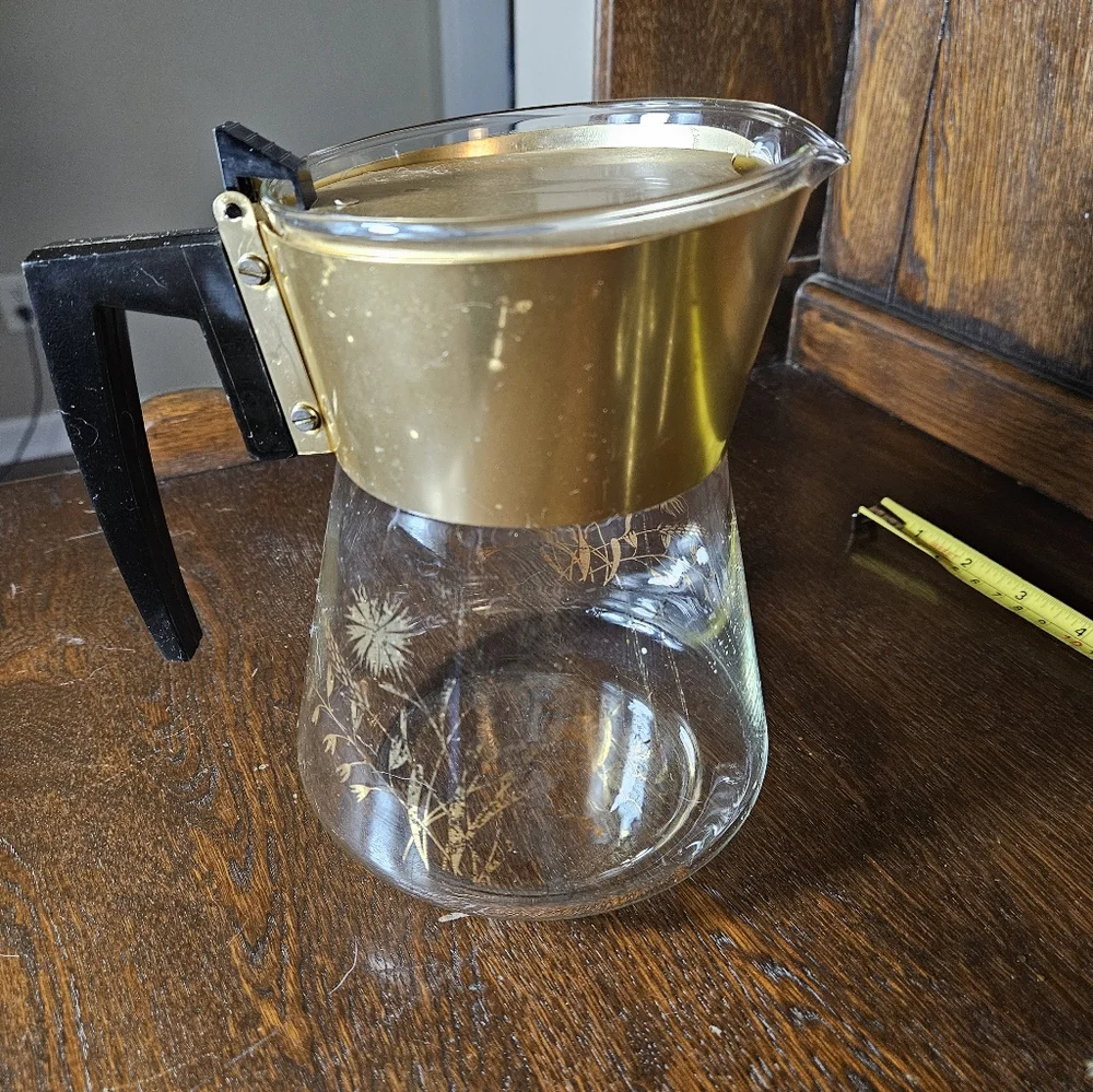Vintage MCM David Douglas Carafe Wheat Pattern.